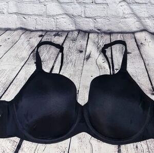 Black Molded Cup Bra with Adjustable Straps